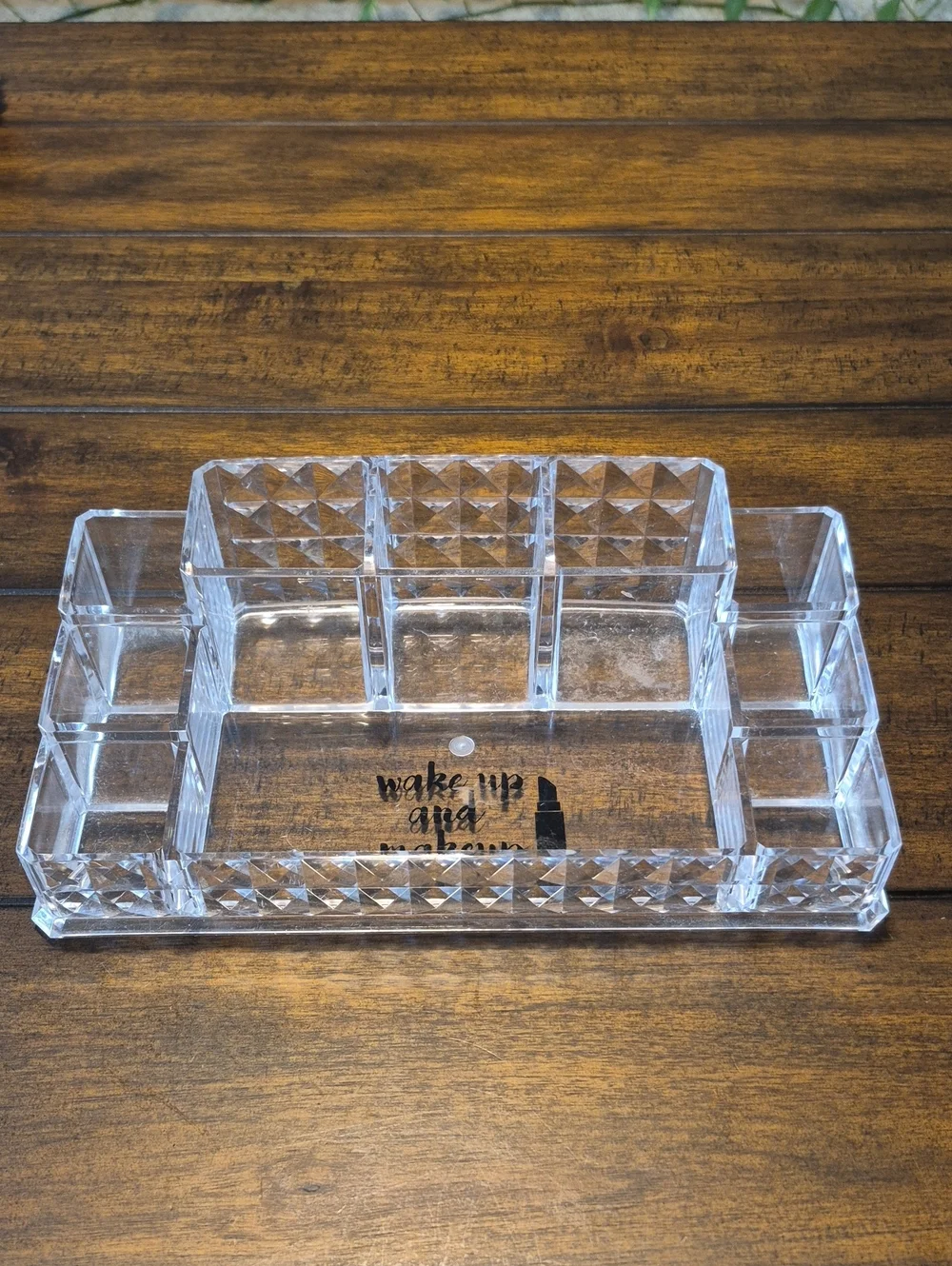 Clear Acrylic Makeup and Desk Organizer
